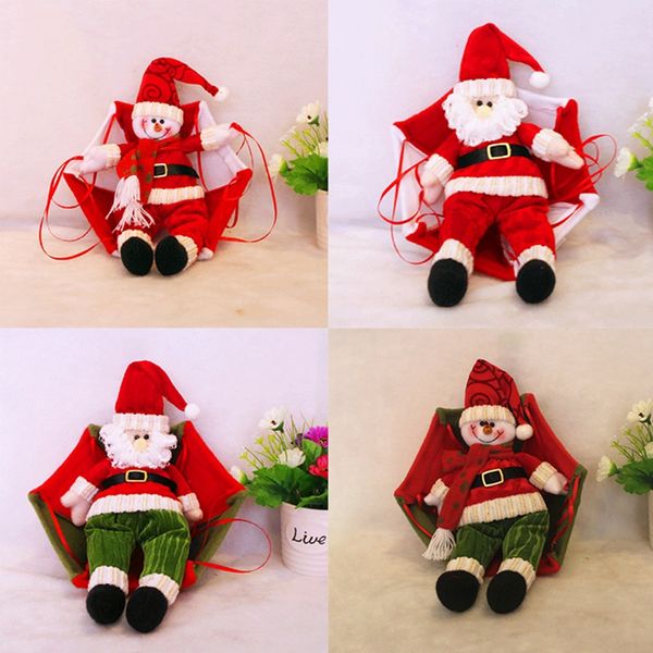 Christmas Home Ceiling Decorations Parachute Santa Claus Smowman New Year Hanging Pendant Christmas Decoration Supplies Images Of Christmas