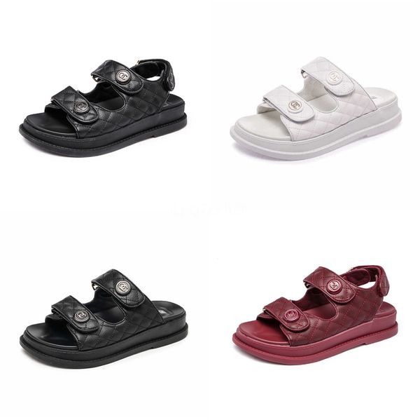 

womens sandals 2020 summer shoes ladies foam platform sandals hook loop beach sandal for woman flat with big size 34-40 t200529#986, Black