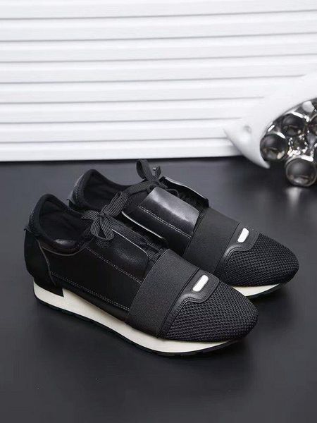 

designer shoes mens luxury shoes 2019 new brand fashion flats runners racer casual shoes womens xshfbcl, Black