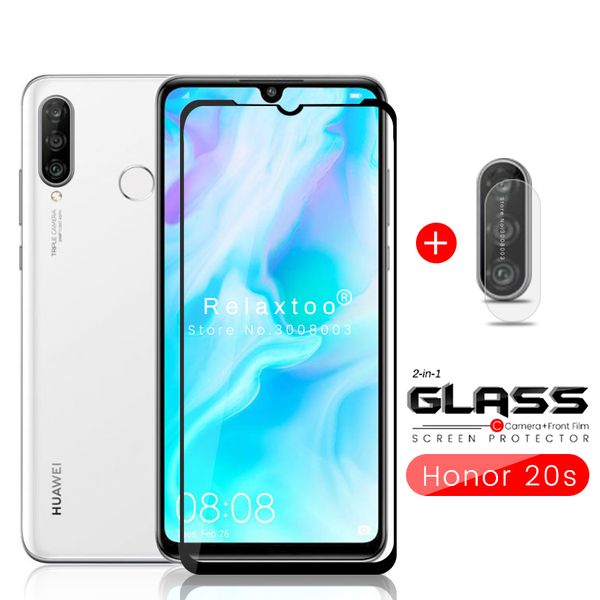

2-in-1 xonor 20s glass honer 20 s telefone screen honor20s camera tremp glass protector for huawei honor 20s s20 mar-lx1h 6.15''