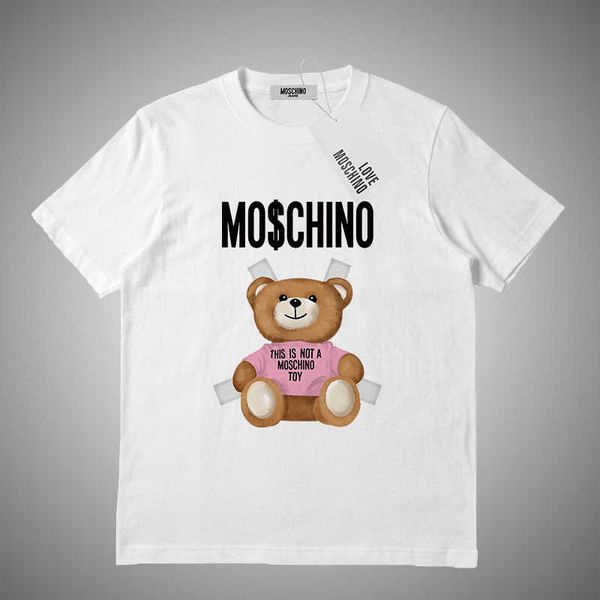 

18ss summer street wear europe paris fashion men hole cotton tshirt casual women tee t-shirt s-2xl #456418, White;black