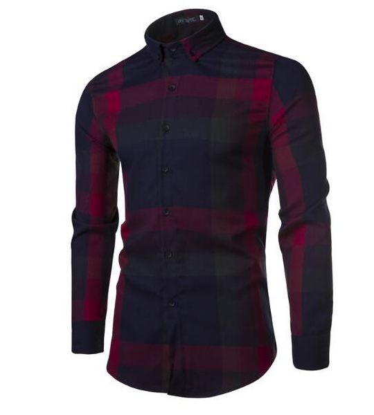 

2019 весна подростки checker рубашки для мужчин корейское издание тонкий длинный рукав досуг земля рубашки завод прямых продаж, White;black