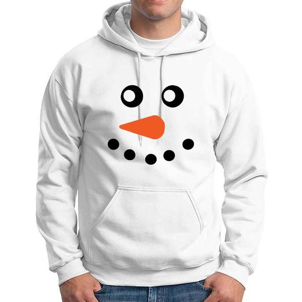 

men's winter casual chirstmas printed long sleeve blouse hoodie sweatershirt, White;black