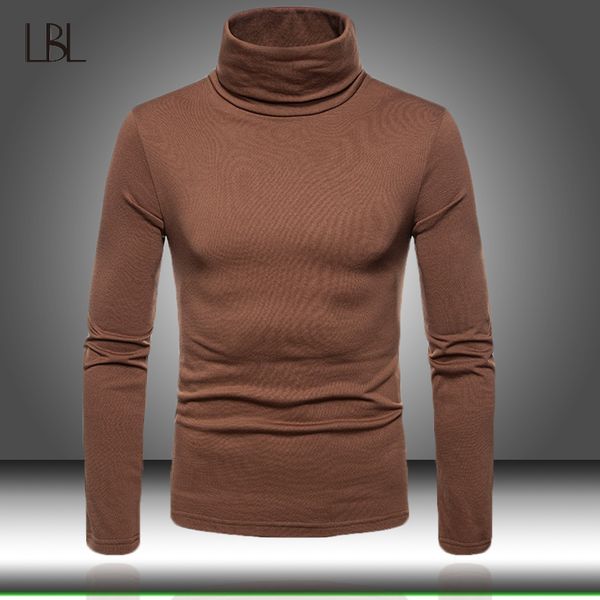 

2019 new autumn mens sweaters casual male turtleneck man's black solid knitwear slim fit clothing sweater men pullover sweaters, White;black