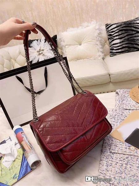 

new y sint l niki brand fashion luxury designer crossbody messenger shoulder chain bags oil wax leather totes purses handbags