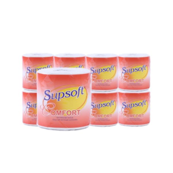 

10 rolls of moisture-proof roll independent packaging durable three-layer primary wood pulp toilet paper kitchen paper