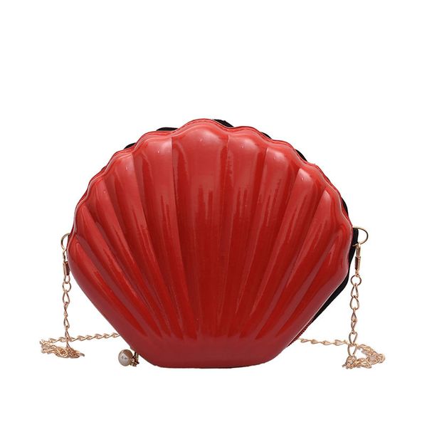 

fashion women bags 2020 new trend messenger bag wild shell bag pvc solid color shoulder 8 colors to choose from