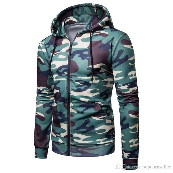 

plus size mens designer fashion jackets slim long sleeve camouflage color hooded panelled jackets casaul mens apparel, Black;brown