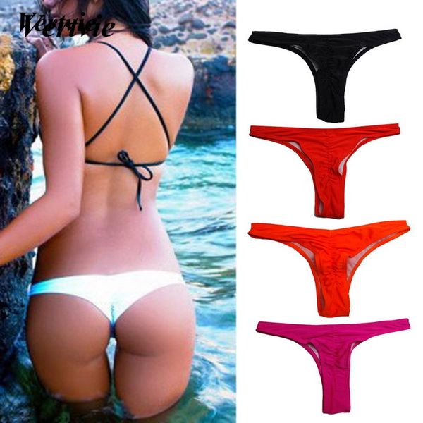 

vertvie women thong bikini bottoms tanga swimming -string briefs panty bikini thong swimsuit brazilian maillot de bain