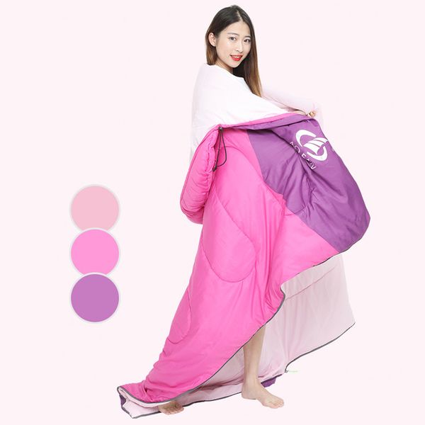 

1.95kg removable liner outdoor camping single double splicable sleeping bag indoor sleeping blanket mat travel lazy bag