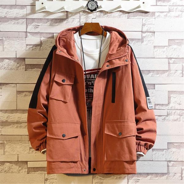 

spring new men's zip jacket men's fashion casual hooded jacket new trend casual fashion comfortable zip jacket#g3, Black;brown