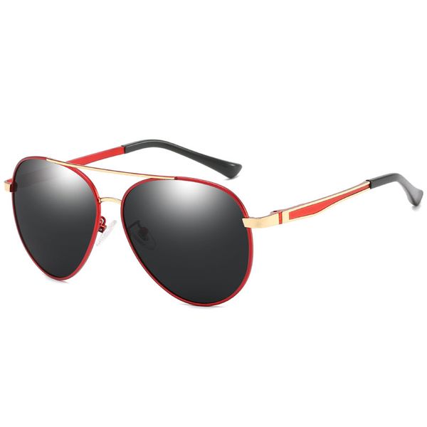 

men's polarized sunglasses new high-end men's brand designer men's polarized sunglasses high-end driver driving mirror high-e, White;black