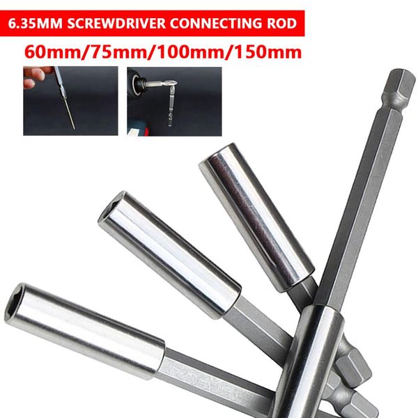 

1pc magnetic extension bit set extensions quick change 1/4" hex rod shank long handle screwdriver tip holder hand tool socket