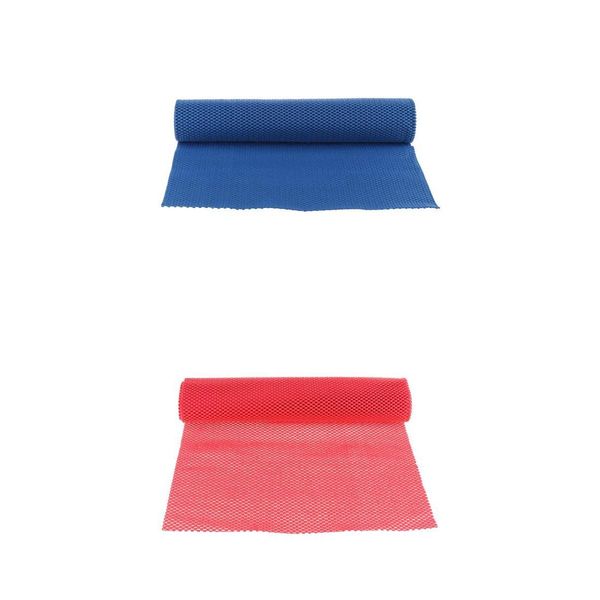 

2 thicken grip shelf drawer liner mat damproof cabinet storage pad blue/red