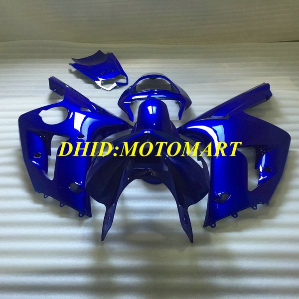 Kit de lajes de molde de injeção para Kawasaki Ninja ZX 6R 600CC 03 04 ZX6R 636 2003 2004 Abs Top Blue Feeterings Set ZX32