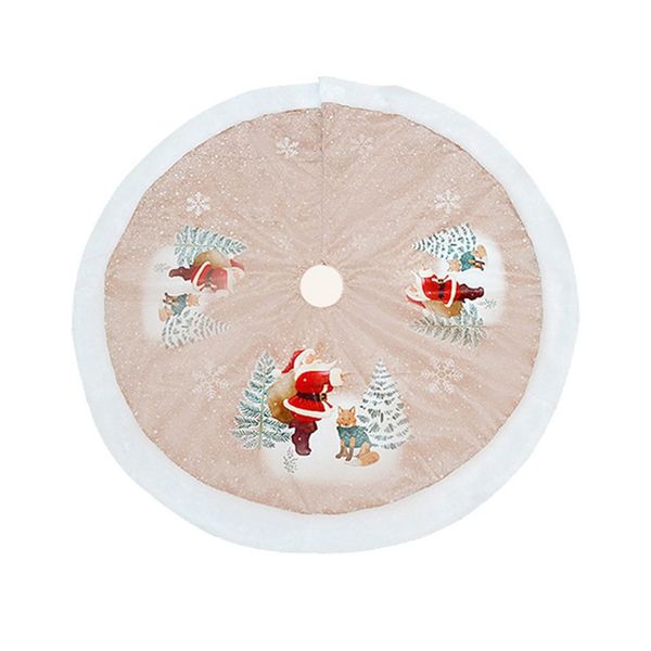 

christmas tree skirt bottom decoration plush skirt 98cm flannel
