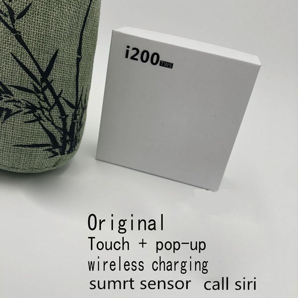 

I200 tw pop up head et wirele charging bluetooth 5 0 5d head et box pk i9 i13 i18 i100 tw head et airdot 2 earplug ubwoofer