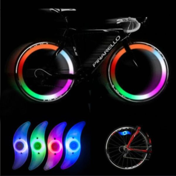 

2018 new bike cycling spoke wire tire tyre led bright lamp bicycle wheel spokes lights #ne822