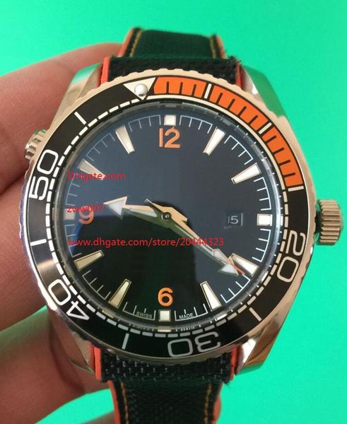 

selling automatic machinery power reserve 45mm 215.32.44.21.01.001 black nylon bracelet perfect mens watch watches, Slivery;brown