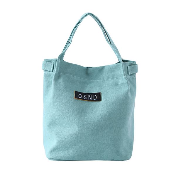 

ocardian lunch bag thermal bag bags picnic bags pure color cotton canvas picnic pouch lunch container drop shipping csv, Blue;pink