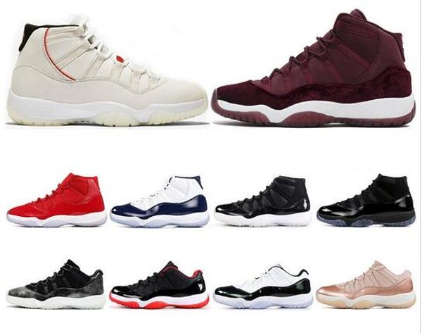 

discount 11 11s prom night gamma blue rose gold cool grey concord platinum tint women basketball shoes sports sneakers size 7-13