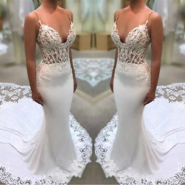 Discount Plus Size Lace Flowers Appliques White Wedding Dresses
