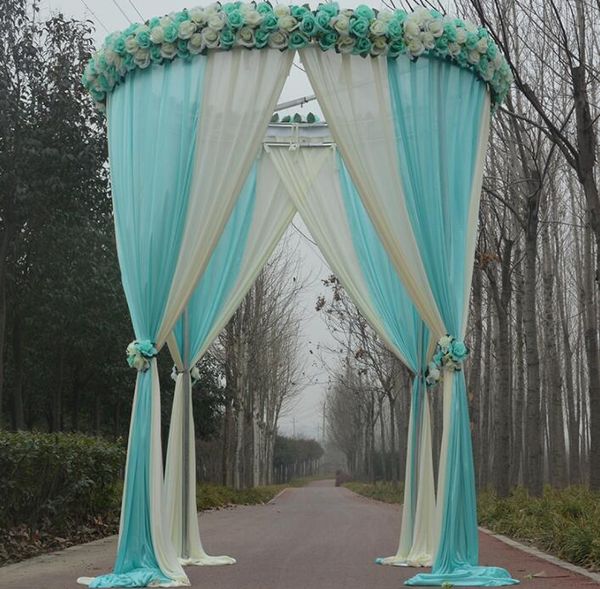

party decoration wedding background frame adjustable metal round princess pavilion outdoor circle backdrop party decoation