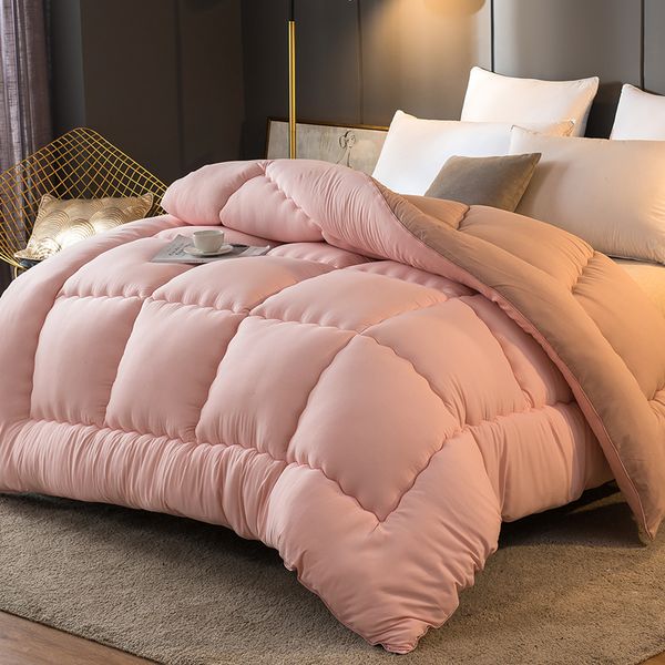 

very warm winter quilt twin full queen king size spring/autumn comforter duvet high grade blanket filler with 100%cotton cover