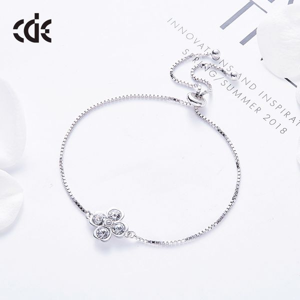 

wedding party silver s925 beaded pearl gift woman lady diamond jewelry bracelet for bride acting initiation graduation cde-285, Golden;silver