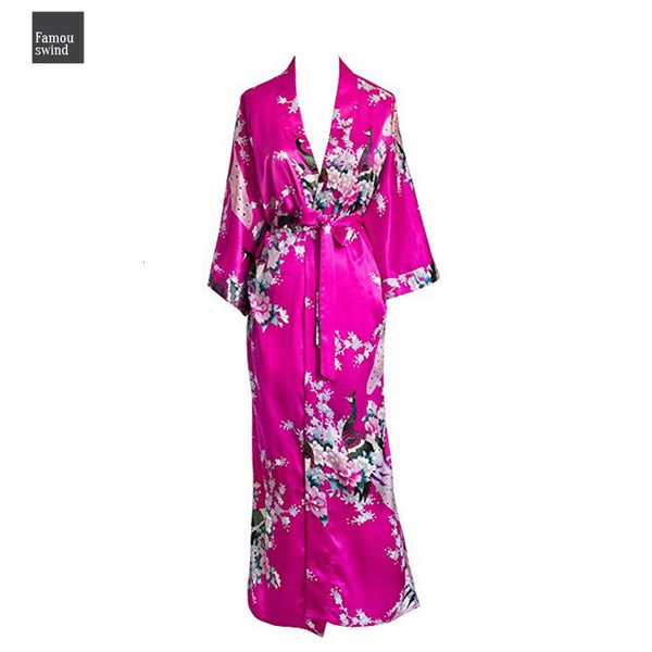 

сексуальный белье плюс размер xxxl животные печати peacock женщины длинного robe печать цветок китайского кимоно халат мантия bridesmaid нев, Black;red