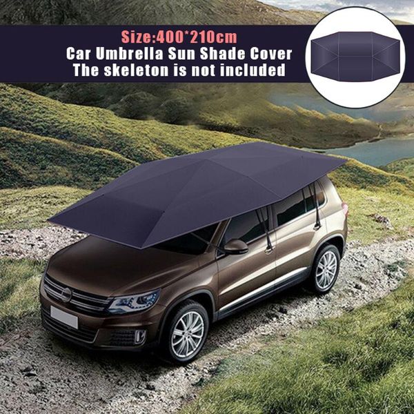 

4.5x2.3/4.2x2.1m outdoor car vehicle tent car umbrella sun shade cover oxford cloth polyester covers without bracket styling