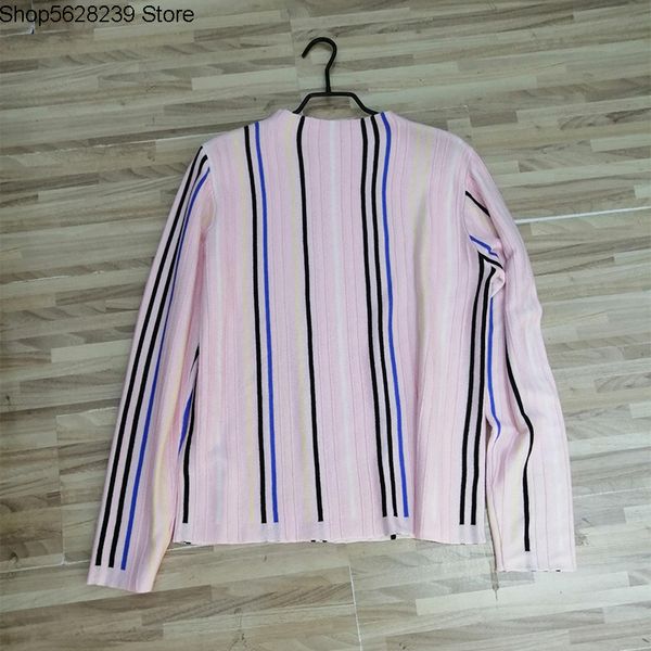 

cashmere sweater french amorous feelings small half gao collar long sleeve vertical stripes slim fit slim sheep temperament, White;black