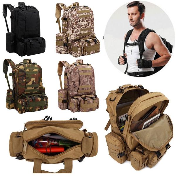 

hu wai jian feng men army tactical large backpack waterproof outdoor sport hiking camping hunting 3d bags for men a66