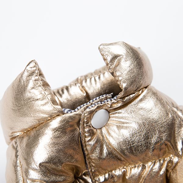 

silver gold dog down jacket jumpsuit for dogs winter pet clothes for yorkies maltese cat overalls puppy clothing ubranie dla psa