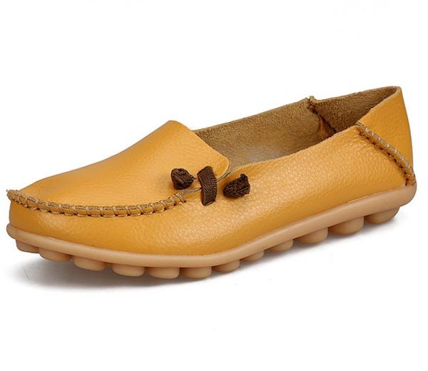 

2020 new spring autumn flats leather casual shoes fashion round head comfortable women shoes 1256, Black