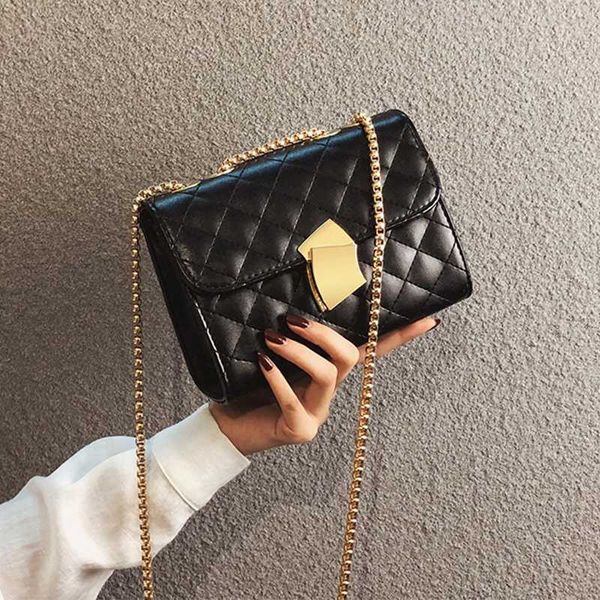 

aosbos алмазная решетка искусственная кожа crossbody сумки для женщин плечо сумка мода повседневная леди цепи твердые сумки сумки