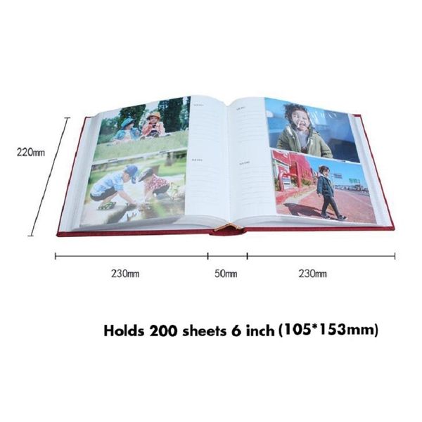 

6 inch 200 pocket ps slip memo p memory notebook picture insert frame children for kids
