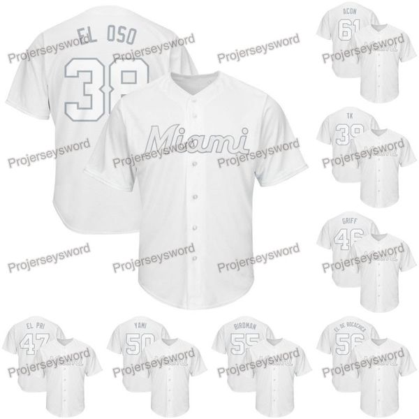 

Miami Jorge Alfaro 2019 Players Weekend Marlins Jersey Tyler Kinley Cesar Puello Harold Ramirez Jon Berti Tayron Guerrero Elieser Hernande