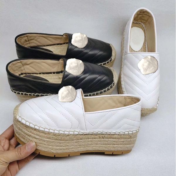 

fisherman shoes casual 2019 authentic cowhide designer lazy high heeled woman shoes leather metal buckle head thick soled soled boat shoes, Black