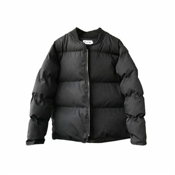 

2019 nueva moda tendencia casual chaqueta de algodÃ³n ropa de invierno suelta pan ropa mujer grueso abajo abrigo mujer corto, Black