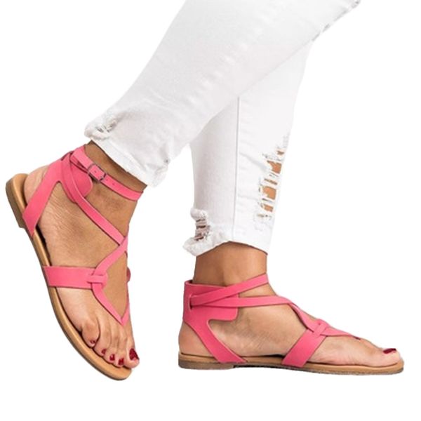 

Летние женские сандалии, модные гладиаторские сандалии на плоской подошве, женск
