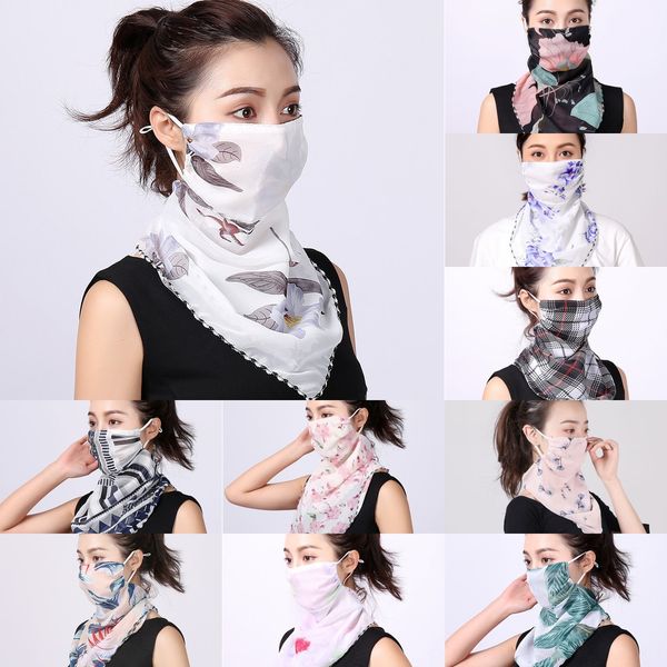 

sfruf fashion print face scarf mask active insect-proof hiking scarves for camping outdoor scarfs sports fishing masks neck men women, Black