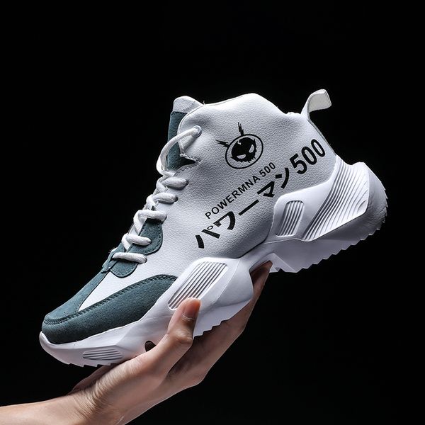 

men's fashion casual shoes high hard-wearing men leisure shoes cold protection comfortable walking sneakers, Black