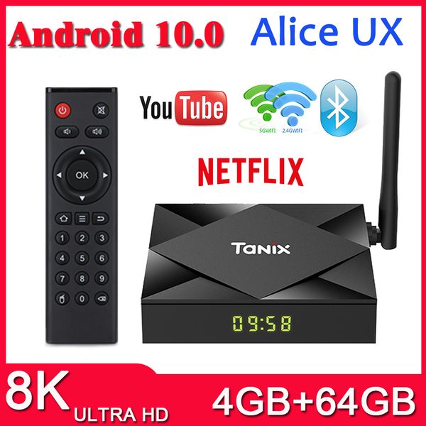 

new tx6s tv box android 10.0 h616 4gb 64gb 2.4g 5g wifi bt set box