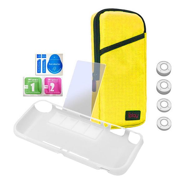 

carry case tpu protector tempered glass film grips for switch lite