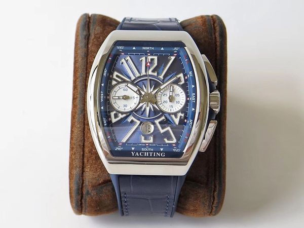 

delivery of new luxury mens watches built-in 7750 fully automatic movement 44x54mm luxury watch mens watch movement orologio di lusso, Slivery;brown