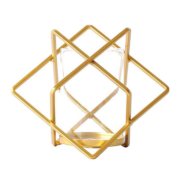 

metal wire golden candle cup holder for living room decor p prop
