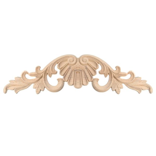 

1piece woodcarving декаль дерево резные статуэтки crafts неокрашенные угловые аппликациями рамка для мебели кабинет окна зеркало другое home