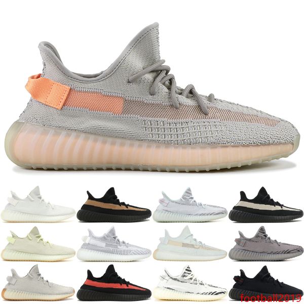 

2019 kanye west clay true form static zebra black bred sesame mens trainers running shoes women designer sneakers sports shoes size 36-46
