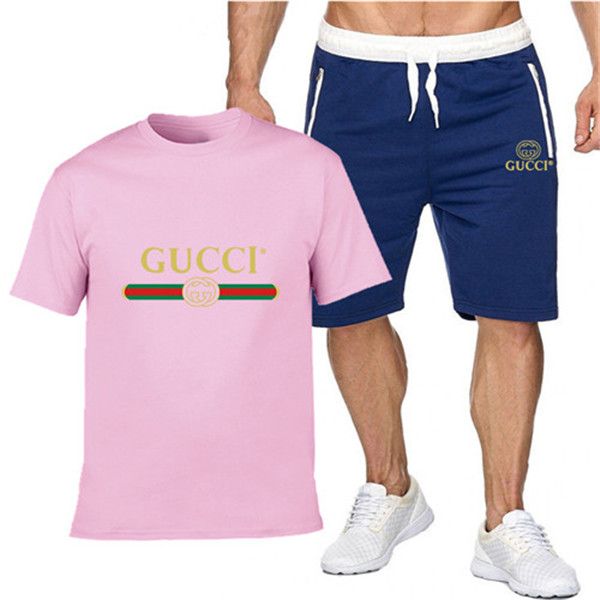 

2020 мужские костюмы дизайнера спортивная одежда мужские беговые костюмы шол к.т. рукав футболки и шорты весна-лето casuaunisex марка 07 сра, Gray